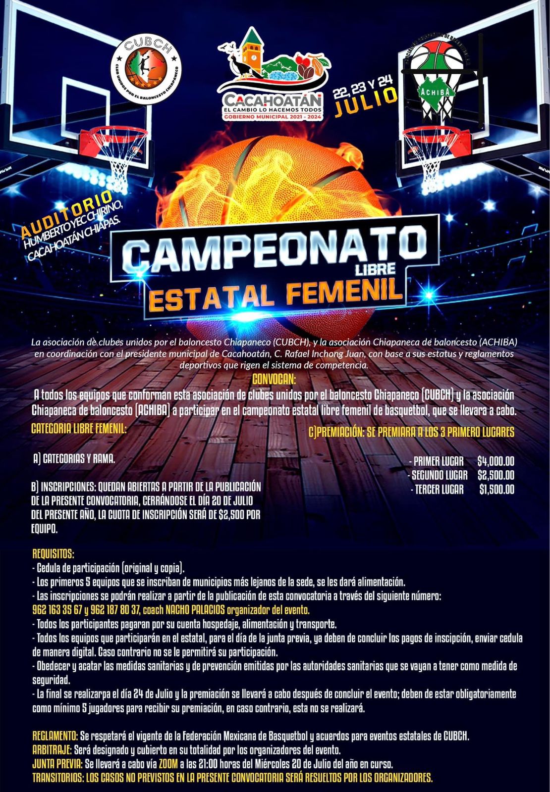 Convocatoria Torneo de Basquetbol - interMEDIOS